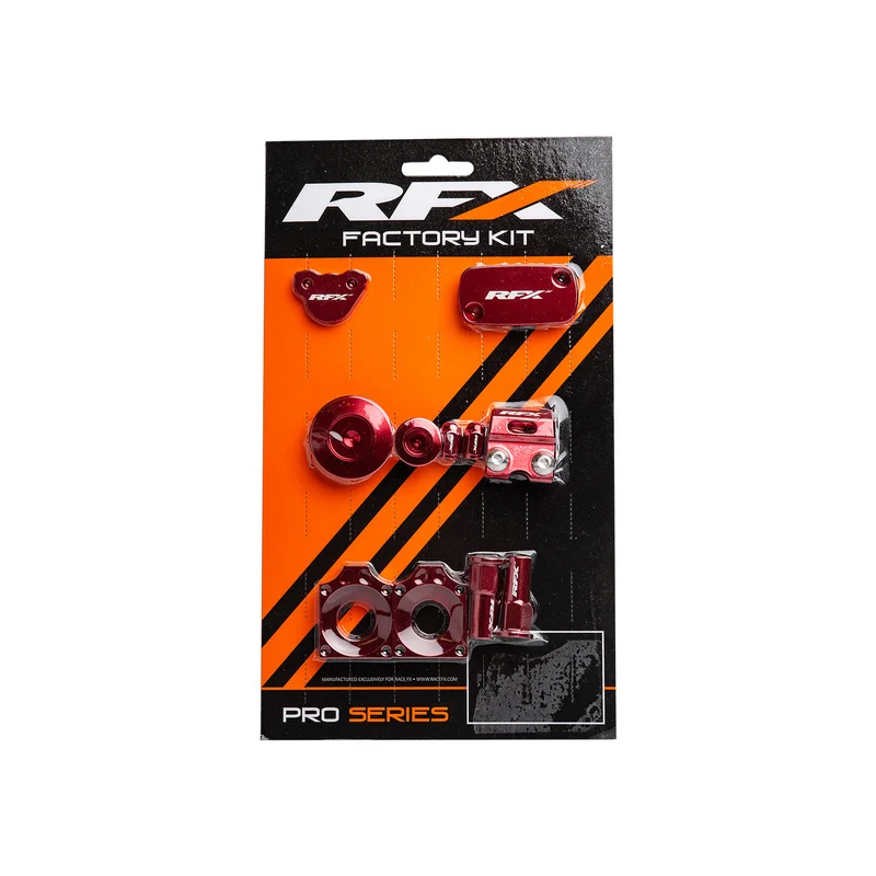 Kit anodizado de estética RFX Factory - rojo