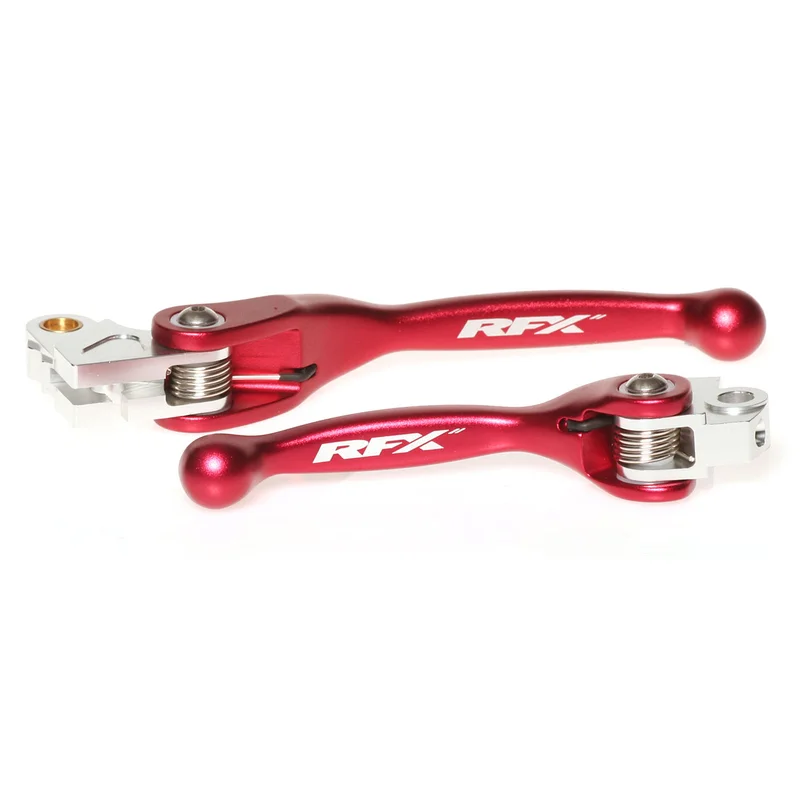 Juego de manetas flexibles forjadas RFX Race Series - rojo