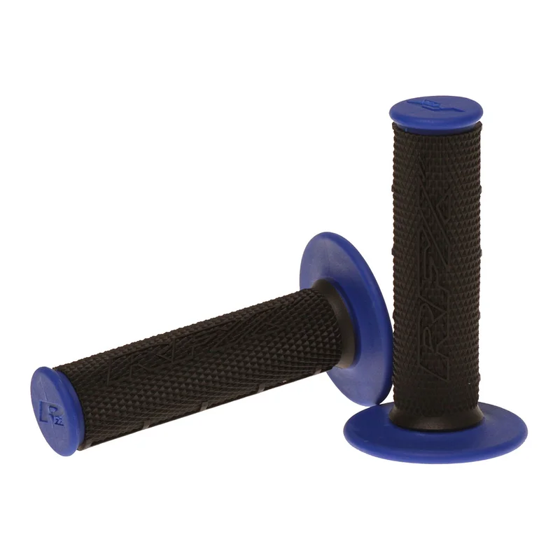Puños compuestos dobles RFX Pro Series con centro negro (negro/azul), pareja