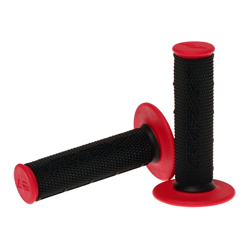 Puños compuestos dobles RFX Pro Series con centro negro (negro/ rojo), pareja