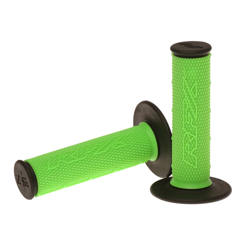 Puños compuestos dobles RFX Pro Series con extremos negros (verde/negro), pareja