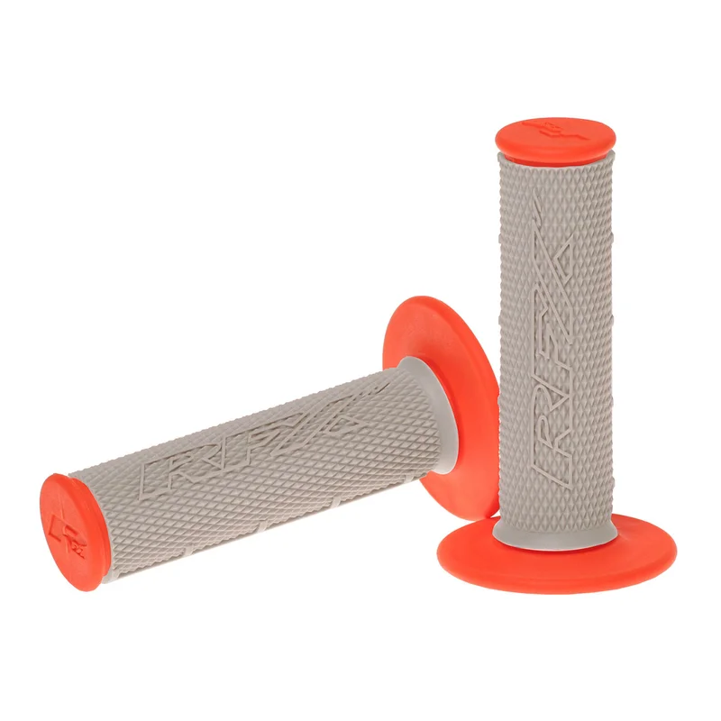 Puños compuestos dobles RFX Pro Series con centro gris (gris/naranja), pareja