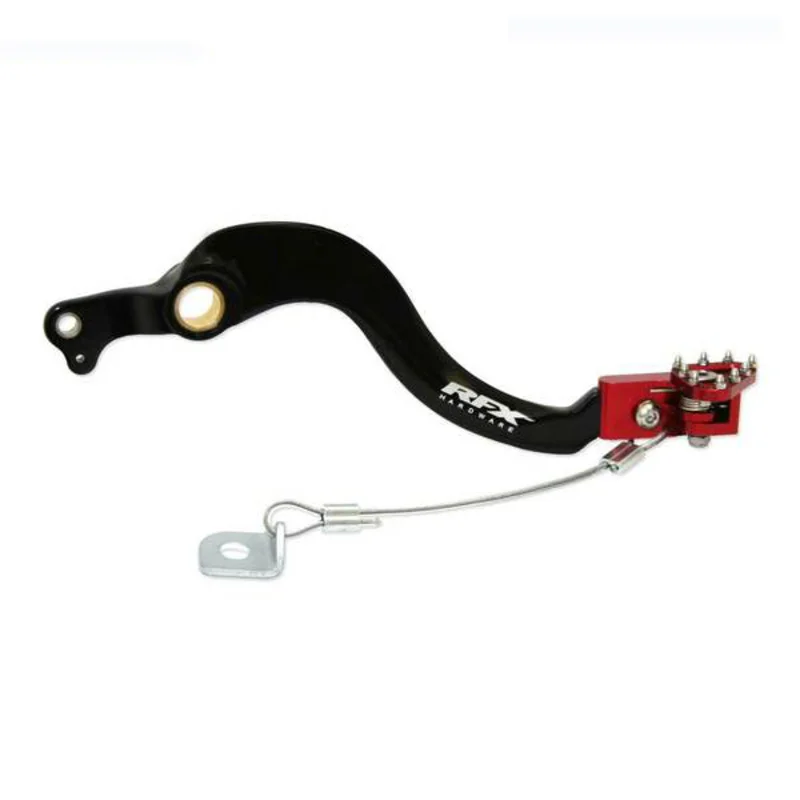 Pedal de freno trasero RFX Pro Series - punta fija - negro/rojo