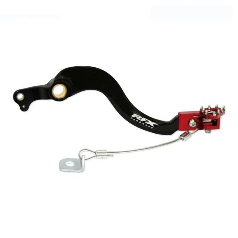 Pedal de freno trasero RFX Pro Series - punta fija - negro/rojo