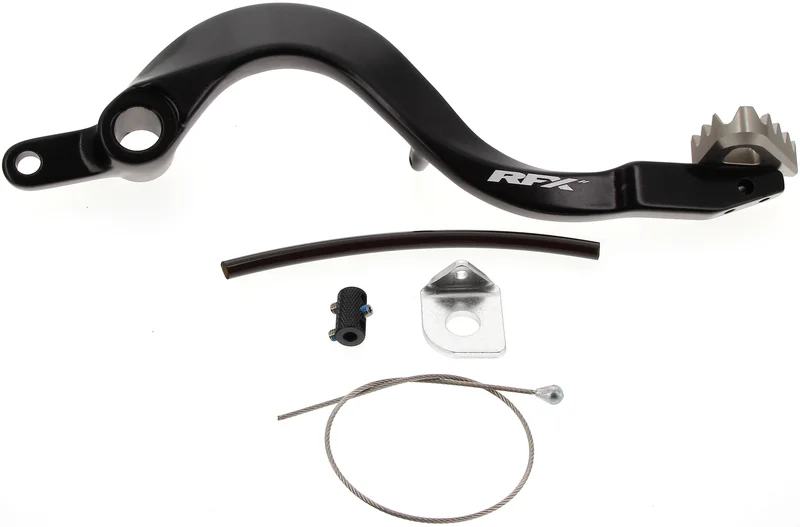 Pedal de freno trasero RFX Pro Series - punta fija - negro / titanio