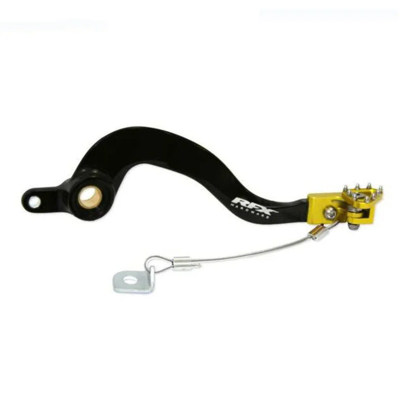 Pedal de freno trasero RFX Pro Series - punta fija - negro/amarillo