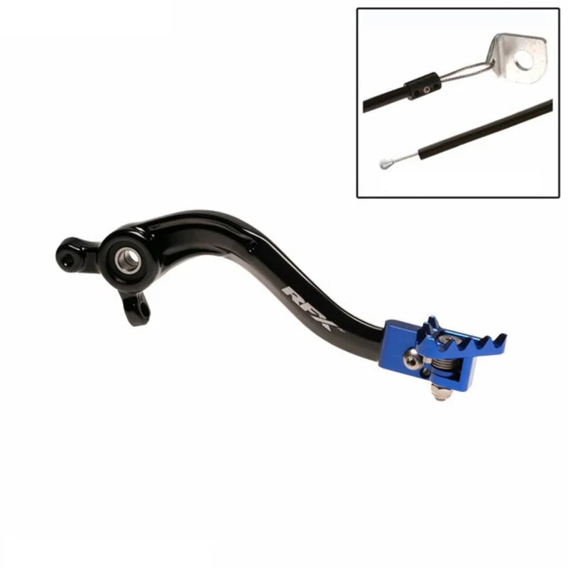 Pedal de freno trasero RFX Pro Series - punta fija - negro/azul