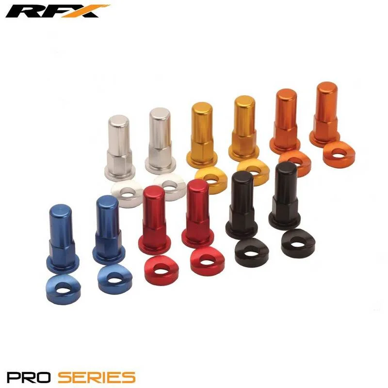 Tuercas y arandelas de bloqueo de llanta RFX Pro Series, 2 unidades - verde