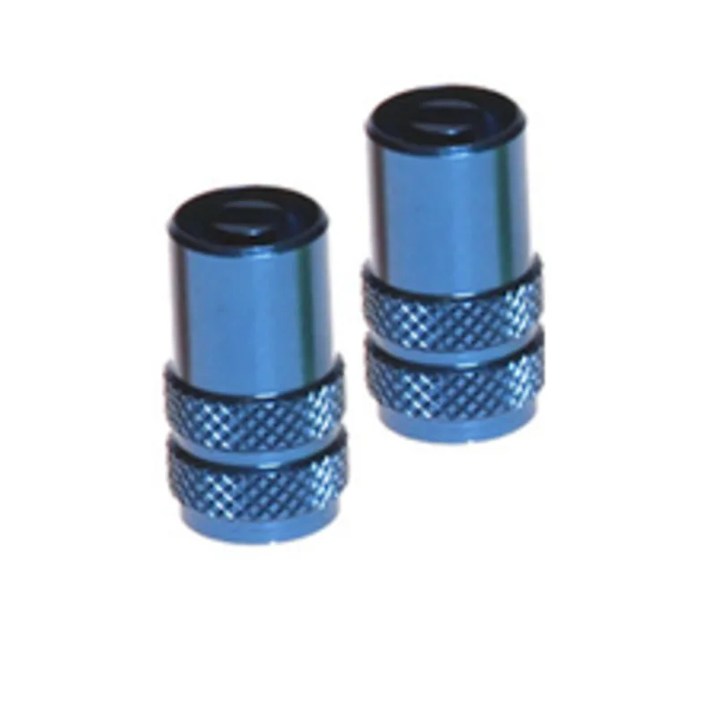 Tapas de válvula RFX Sport Series con llave de válvula 2 unidades - azul