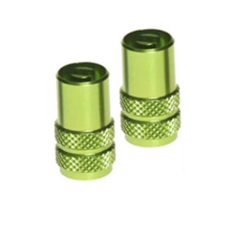 Tapas de válvula RFX Sport Series con llave de válvula 2 unidades - verde