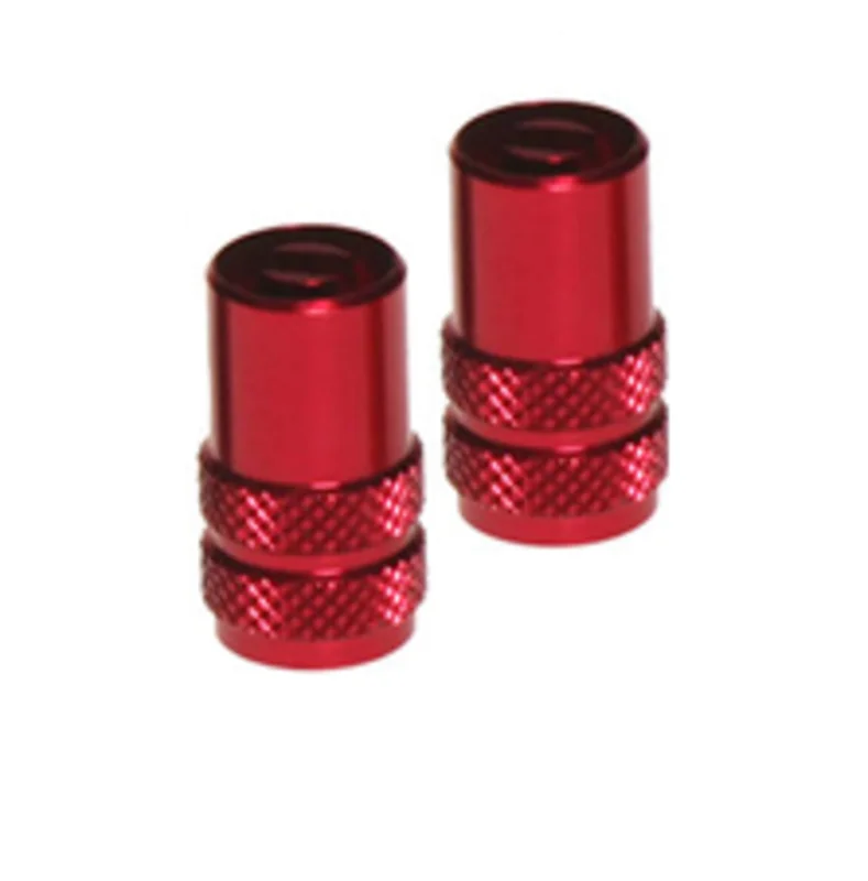 Tapas de válvula RFX Sport Series con llave de válvula 2 unidades - rojo