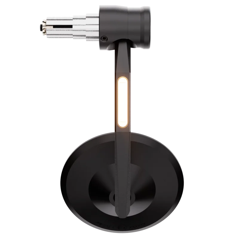 Retrovisor contrapeso de manillar HIGHSIDER pro Montana-Rim - con intermitentes LED - negro - 1 pieza