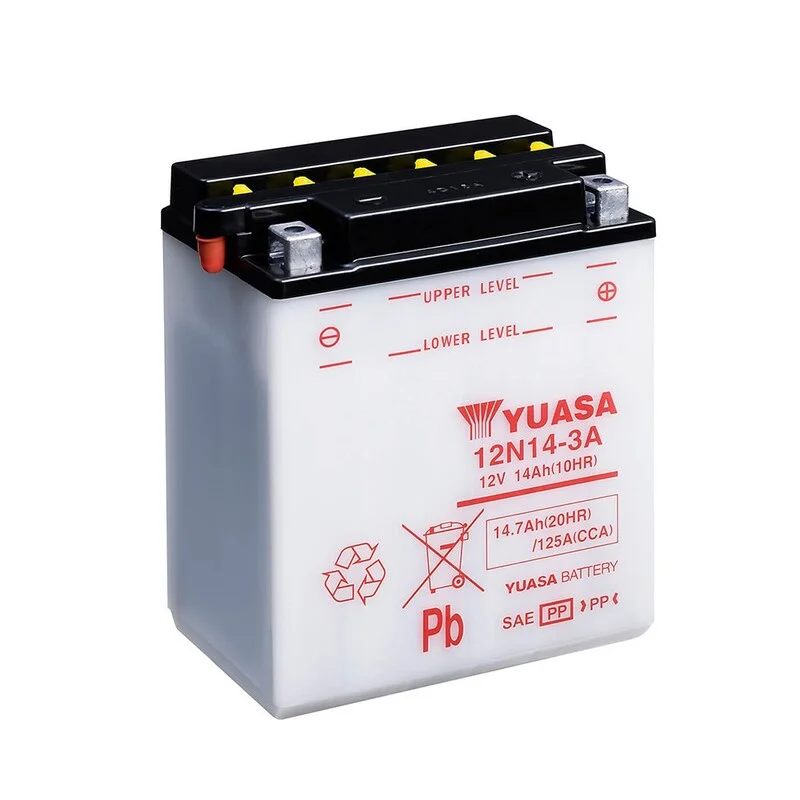 Batería YUASA 12N14-3A Combipack (con electrolito)