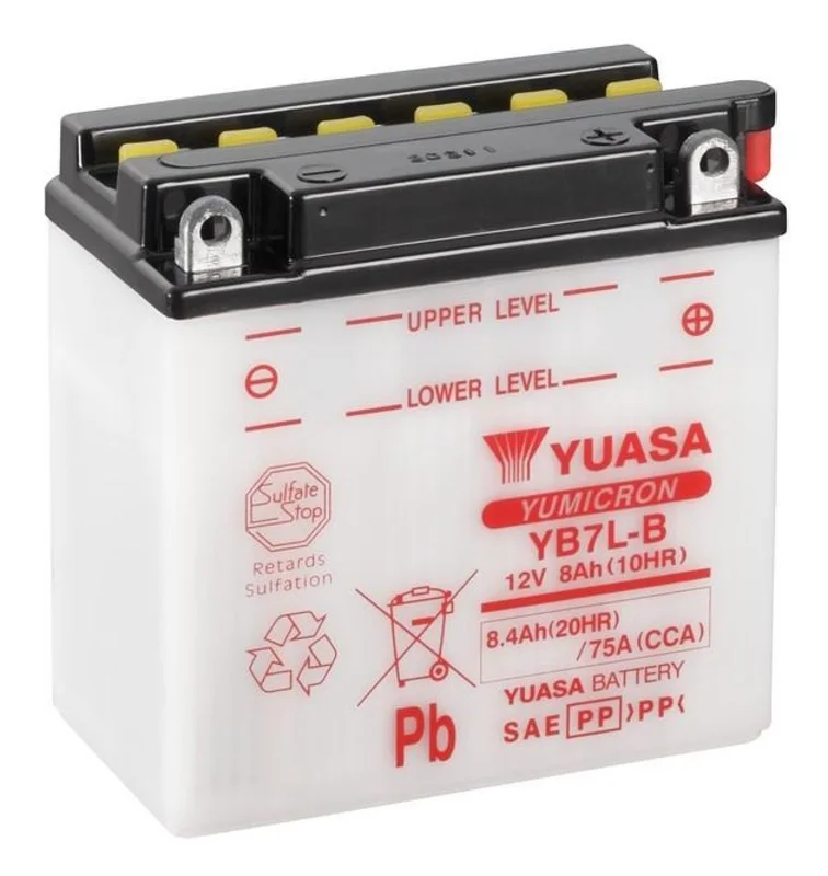 Batería YUASA YB7L-B Combipack (con electrolito)