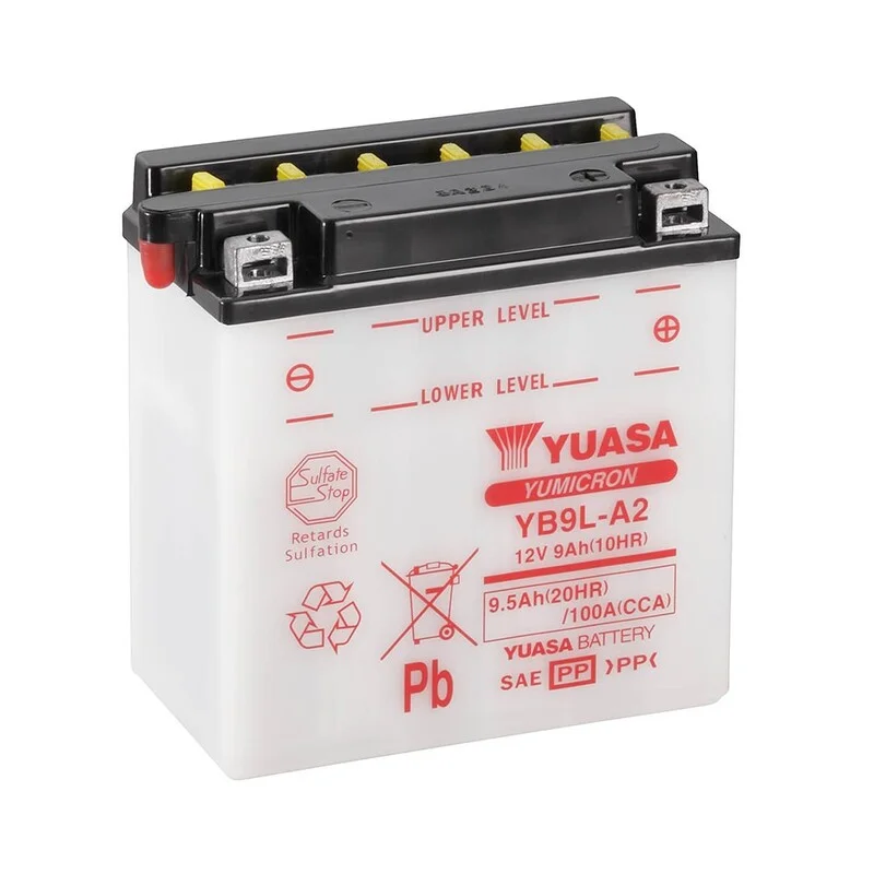 Batería YUASA YB9L-A2 Combipack (con electrolito)
