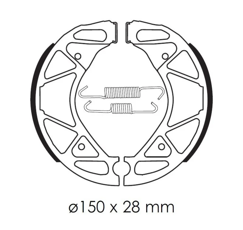 Zapatas de freno TECNIUM Scooter orgánicas - BA209