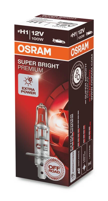 Lámpara OSRAM Super Bright H1 12V / 55W - 1 ud