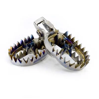 Estriberas MX PRO-PEGS de titanio - Honda