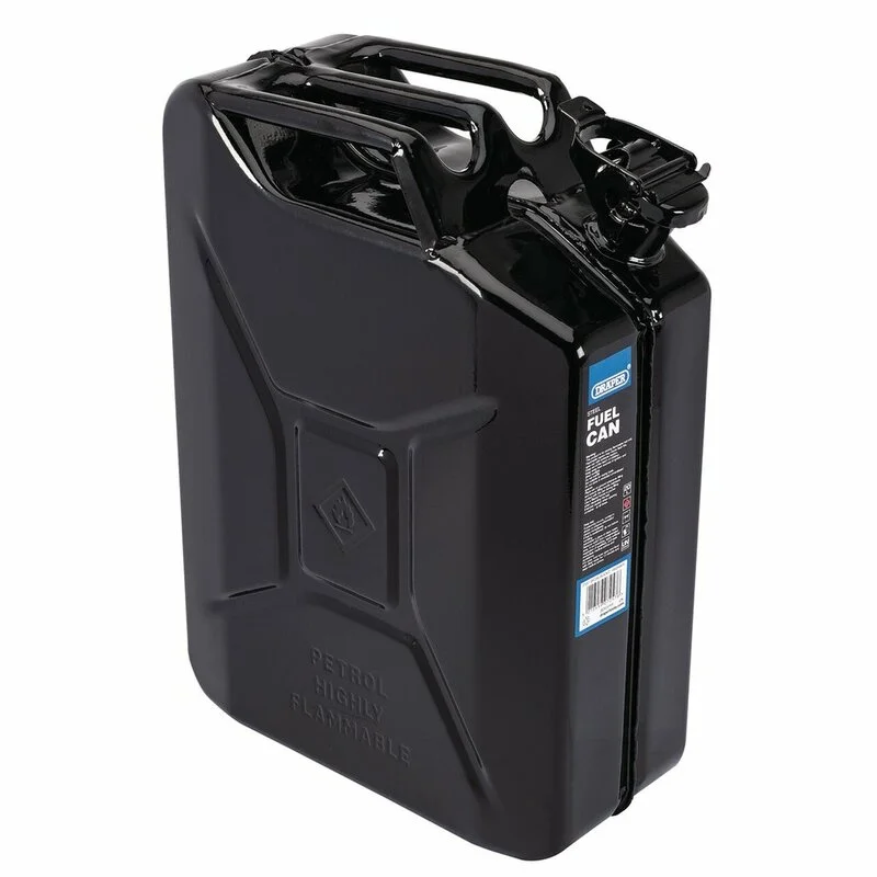 Bidón de combustible de acero DRAPER - negro 20L