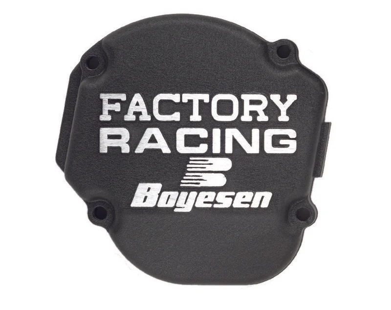 Tapa de encendido BOYESEN Factory Racing negro - Kawasaki KX250 (90-04)