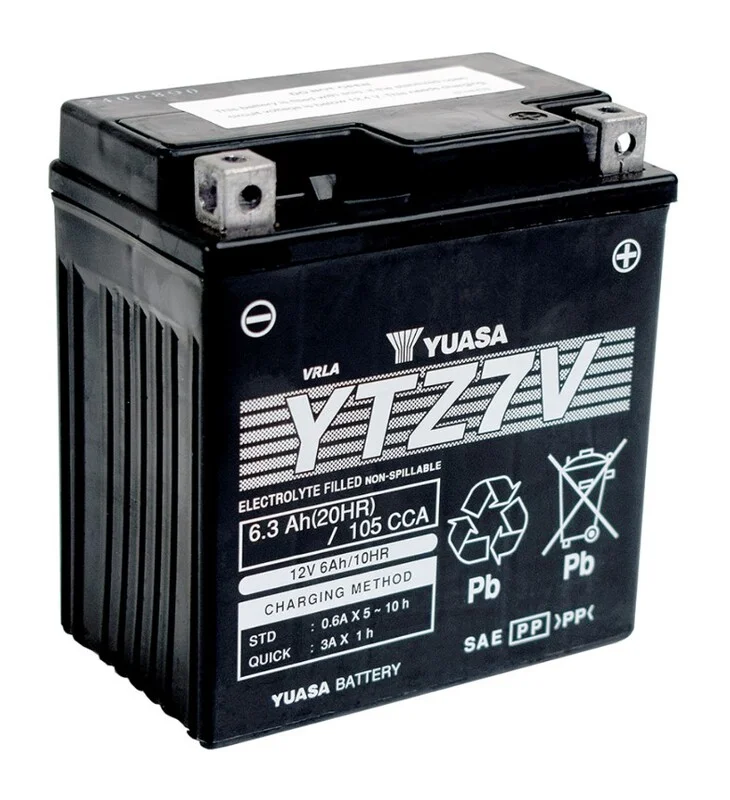 Batería YUASA Sin mantenimiento activada de fábrica  - YTZ7V FA