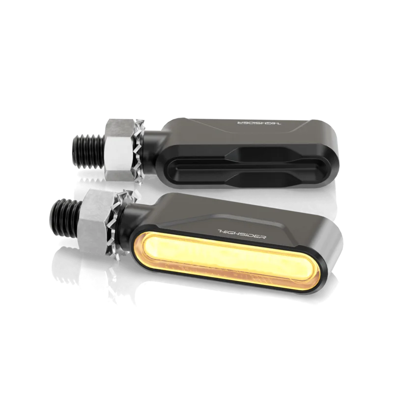 Intermitente LED HIGHSIDER pro Esagano-RS - cristal ahumado - homologado E - Pareja