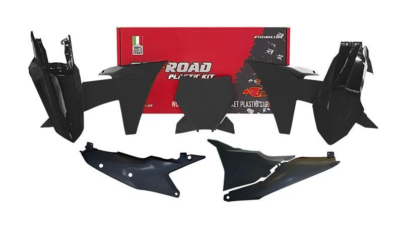 Kit de plástica RACETECH (6 piezas ) - Negro