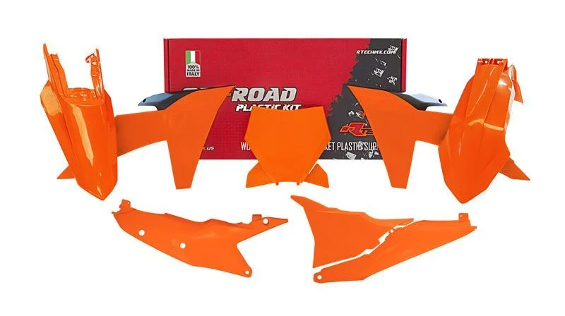 Kit de plástica RACETECH (6 piezas) - Naranja