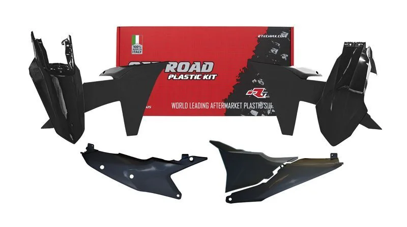 Kit de plástica RACETECH (5 piezas ) - Negro / Negro