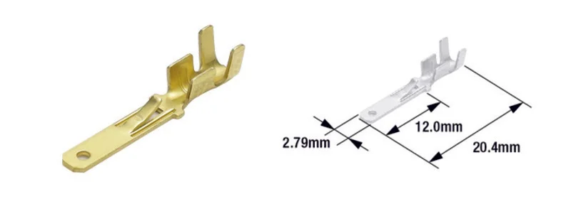 Terminales de cable macho TOURMAX tipo 110 - 100 unidades