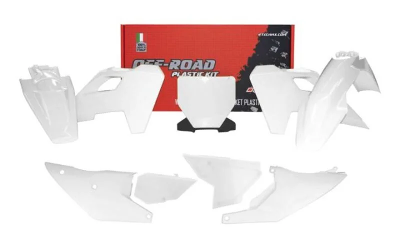 Kit de plástica RACETECH (7 piezas) - Blanco