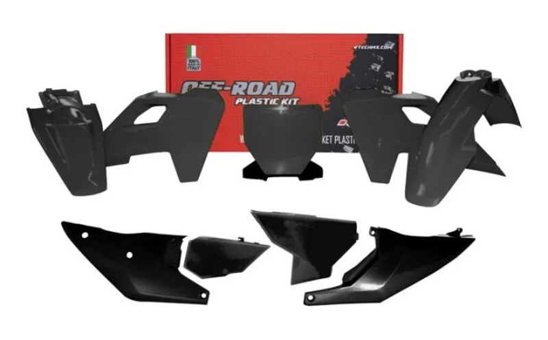 Kit de plástica RACETECH (7 piezas) - Negro