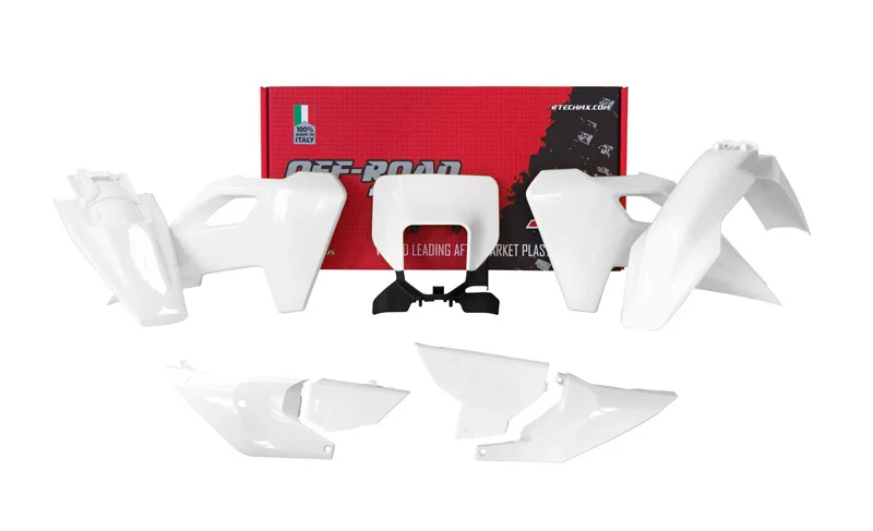 Kit de plástica RACETECH (7 piezas) - Blanco