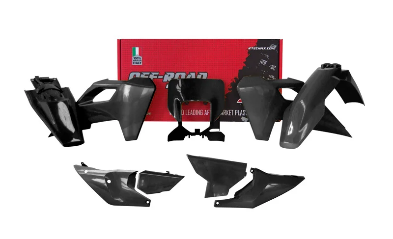 Kit de plástica RACETECH (7 piezas) - Negro