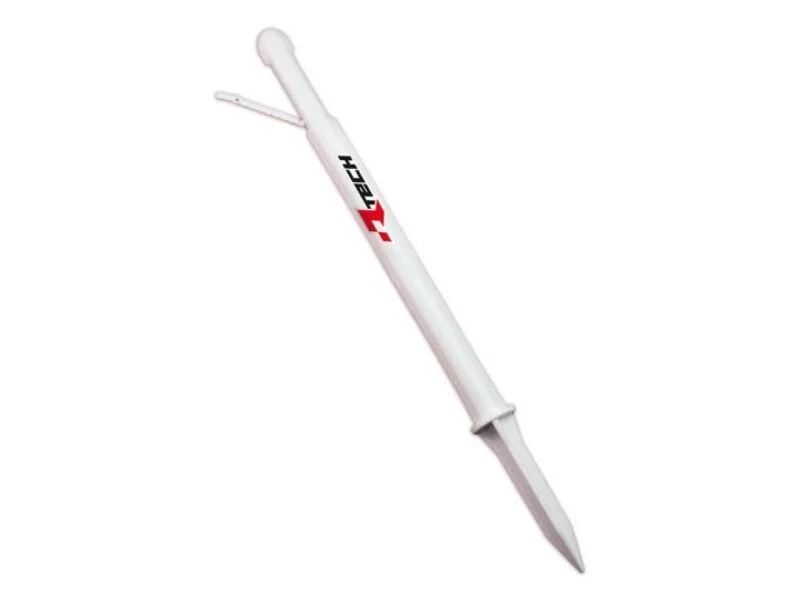 Estaca para cinta de marcaje RACETECH blanco con logo