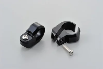Juego de abrazaderas para barra de refuerzo de manillar DAYTONA aluminio anodizado negro - Ø22,2mm