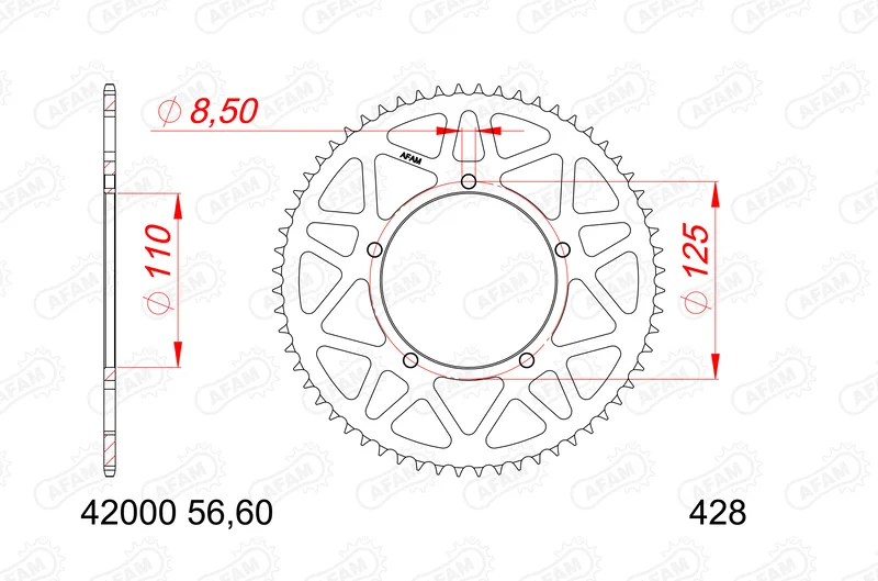 Corona AFAM aluminio 42000