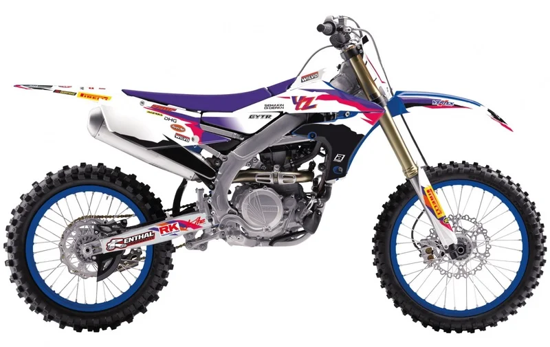 Kit de adhesivos + funda de asiento BLACKBIRD Replica Team Yamaha Factory 23, 50th Anniversary