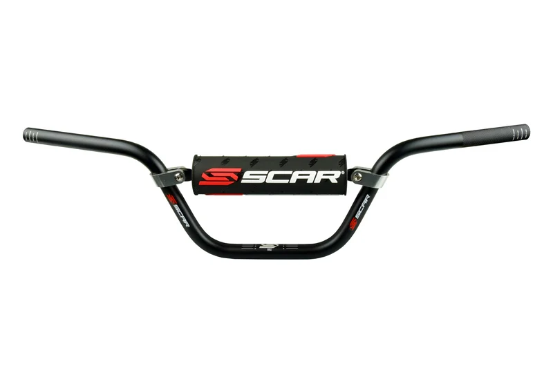 Manillar SCAR S² Mini Dirt Pit Bike Ø22,2mm - Negro - Protector negro