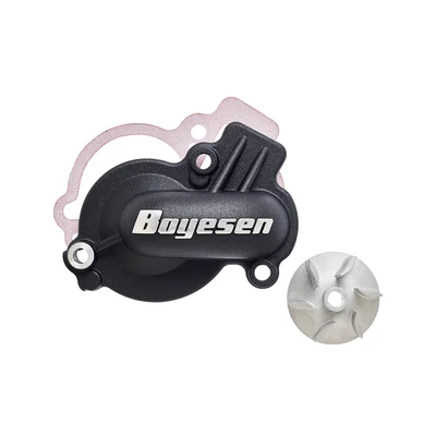 Kit de tapa bomba de agua + hélice BOYESEN Supercooler - Negro · Ref. WPK-06DB