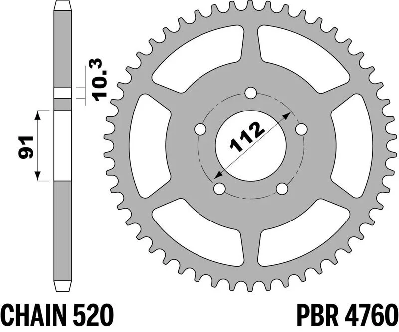 Corona PBR acero estándar - 520