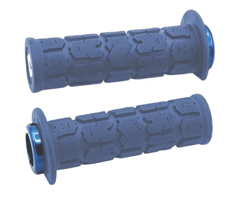 Puños ODI Roque 2.1 Lock-On 125mm Quad / Moto de agua - Azul oscuro / Azul