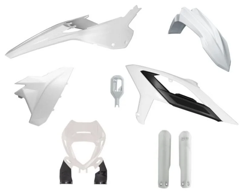 Kit de plástica RACETECH (6 piezas ) - Blanco