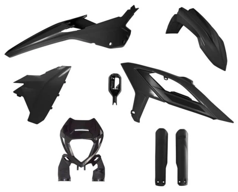 Kit de plástica RACETECH (6 piezas ) - Negro