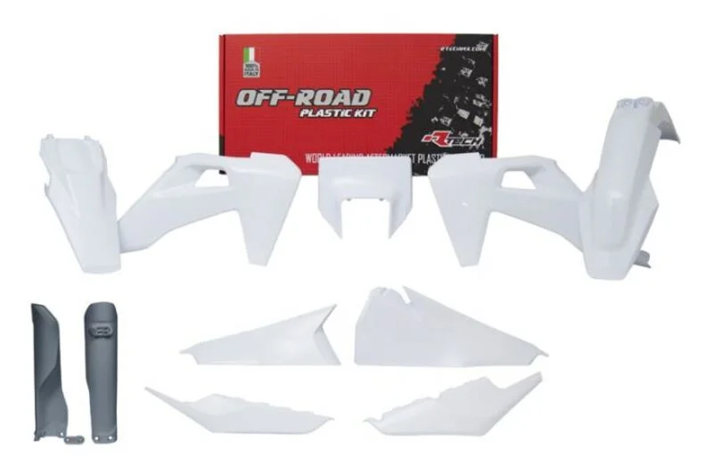 Kit de plástica RACETECH (7 piezas ) - Blanco