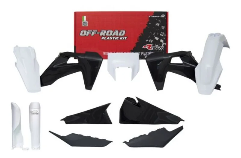 Kit de plástica RACETECH (7 piezas ) - Negro