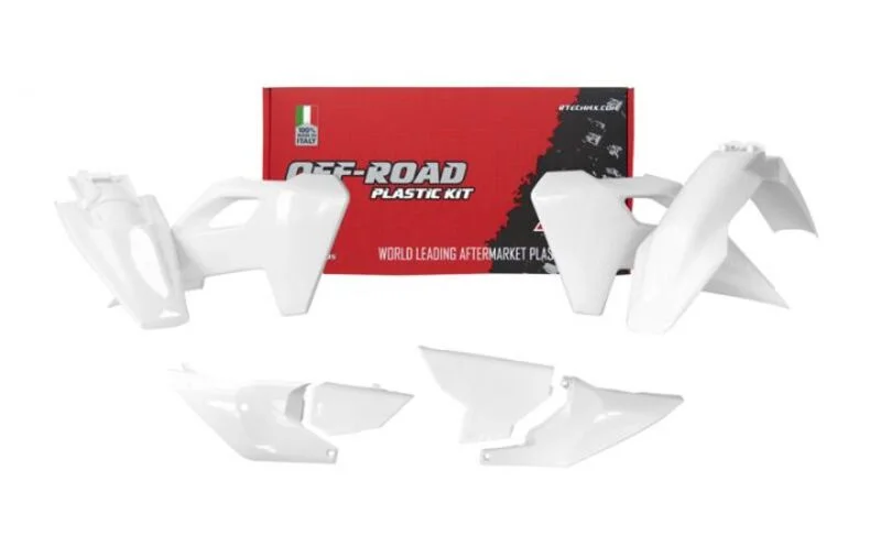 Kit de plástica RACETECH (6 piezas) - Blanco