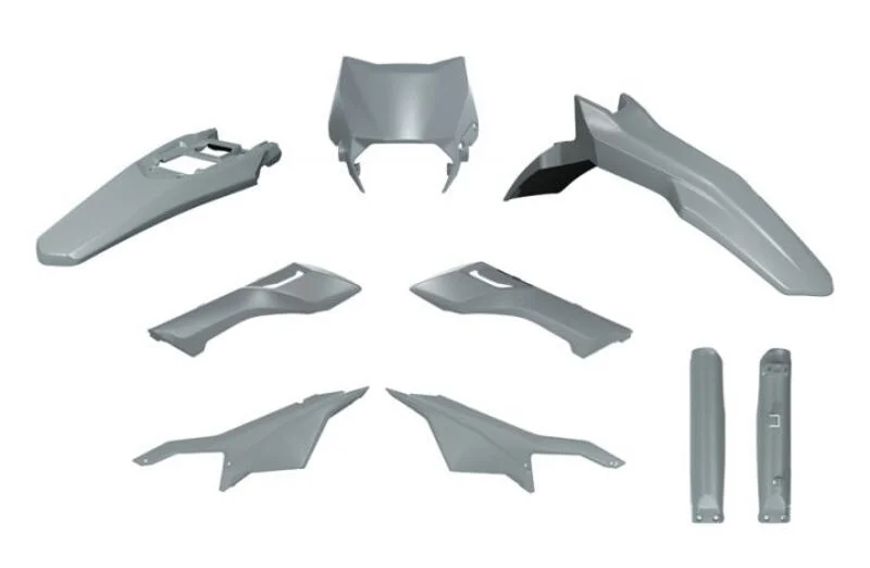Kit de plástica RACETECH (6 piezas) - Gris