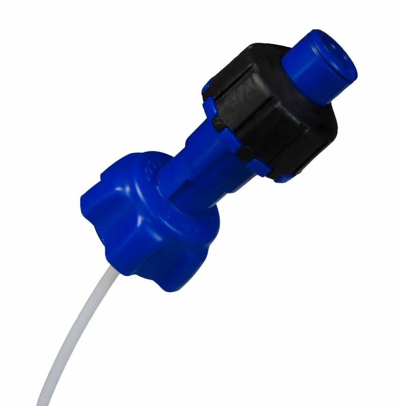 Kit de conversión de llenado rápido para garrafas de gasolina RACETECH - Azul