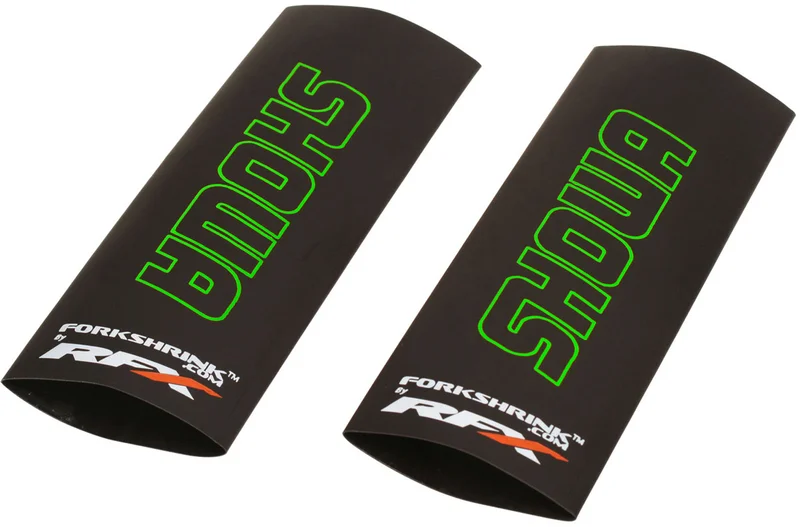 Protector de horquilla superior RFX Race Series Forkshrink con logo Showa - Verde